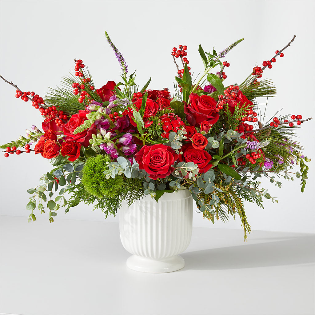 Big Red Bow Bouquet – Designs By Debbie, Cassville MO