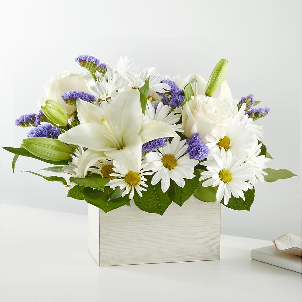 Beyond Blue Box Bouquet – Designs By Debbie, Cassville MO