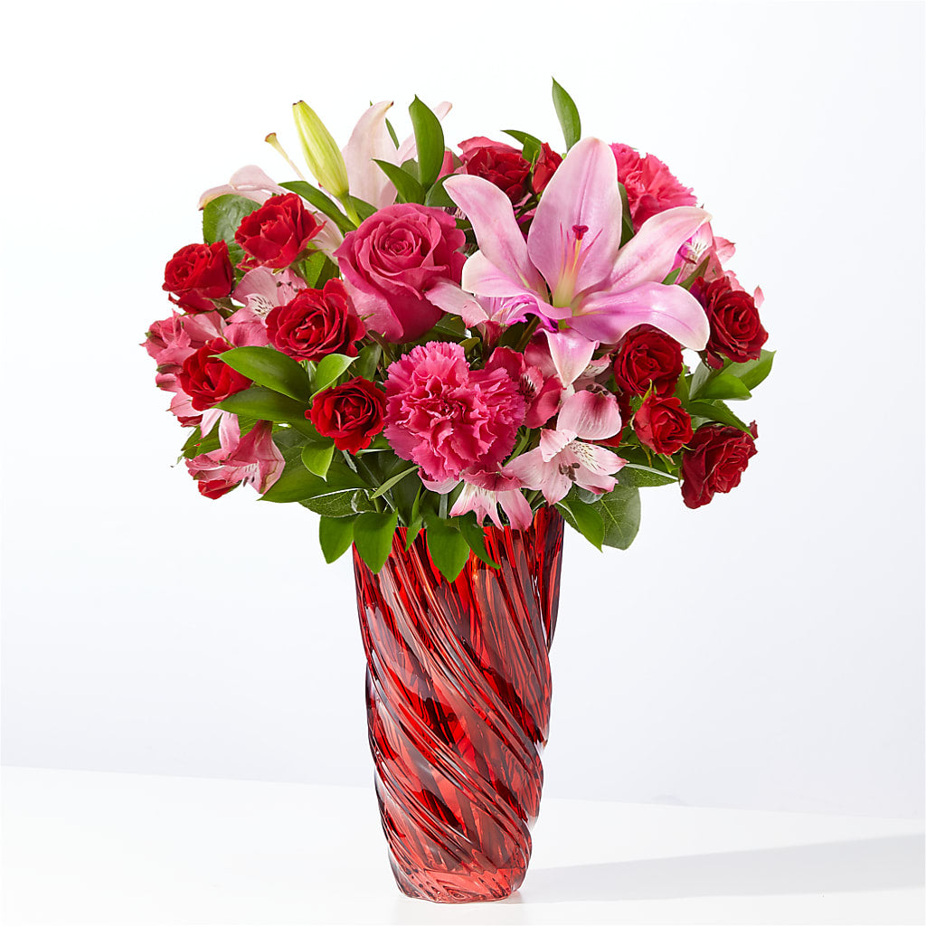 In Love Bouquet with Luxe Swirl Vase – Designs By Debbie, Cassville MO