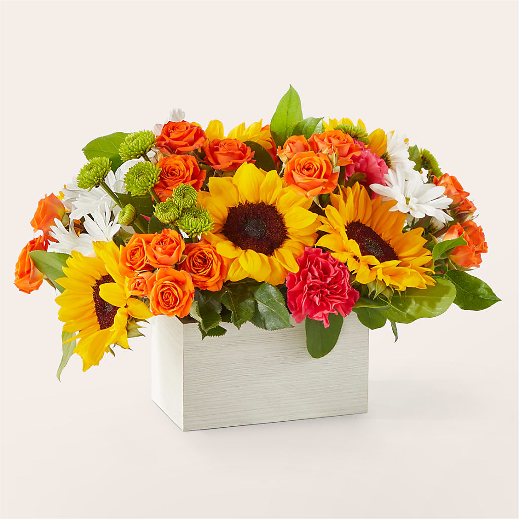 Sun-drenched Blooms Box Bouquet – Designs By Debbie, Cassville MO