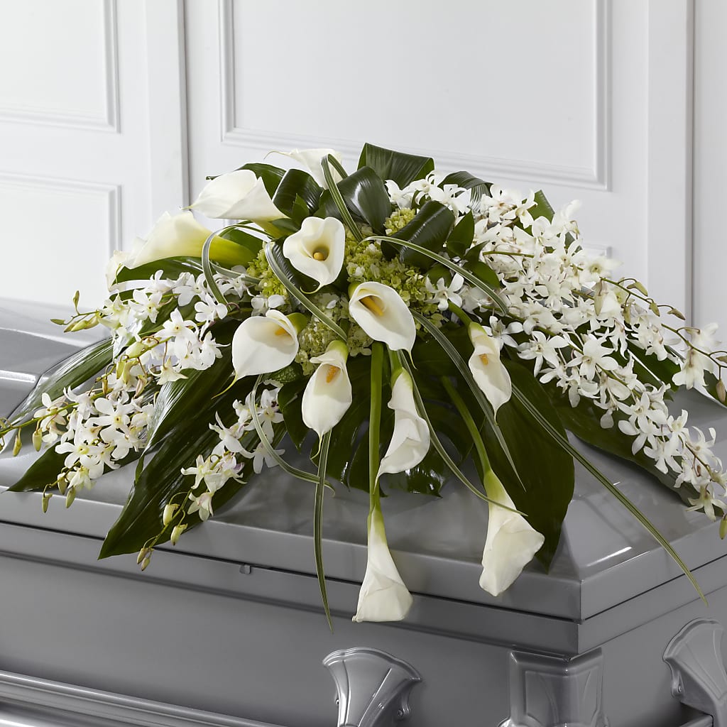 Angel Wings Casket Spray – Designs By Debbie, Cassville MO