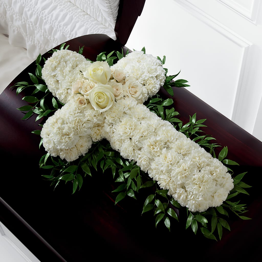 Peaceful Memories Casket Spray (Standard) – Designs By Debbie, Cassville MO