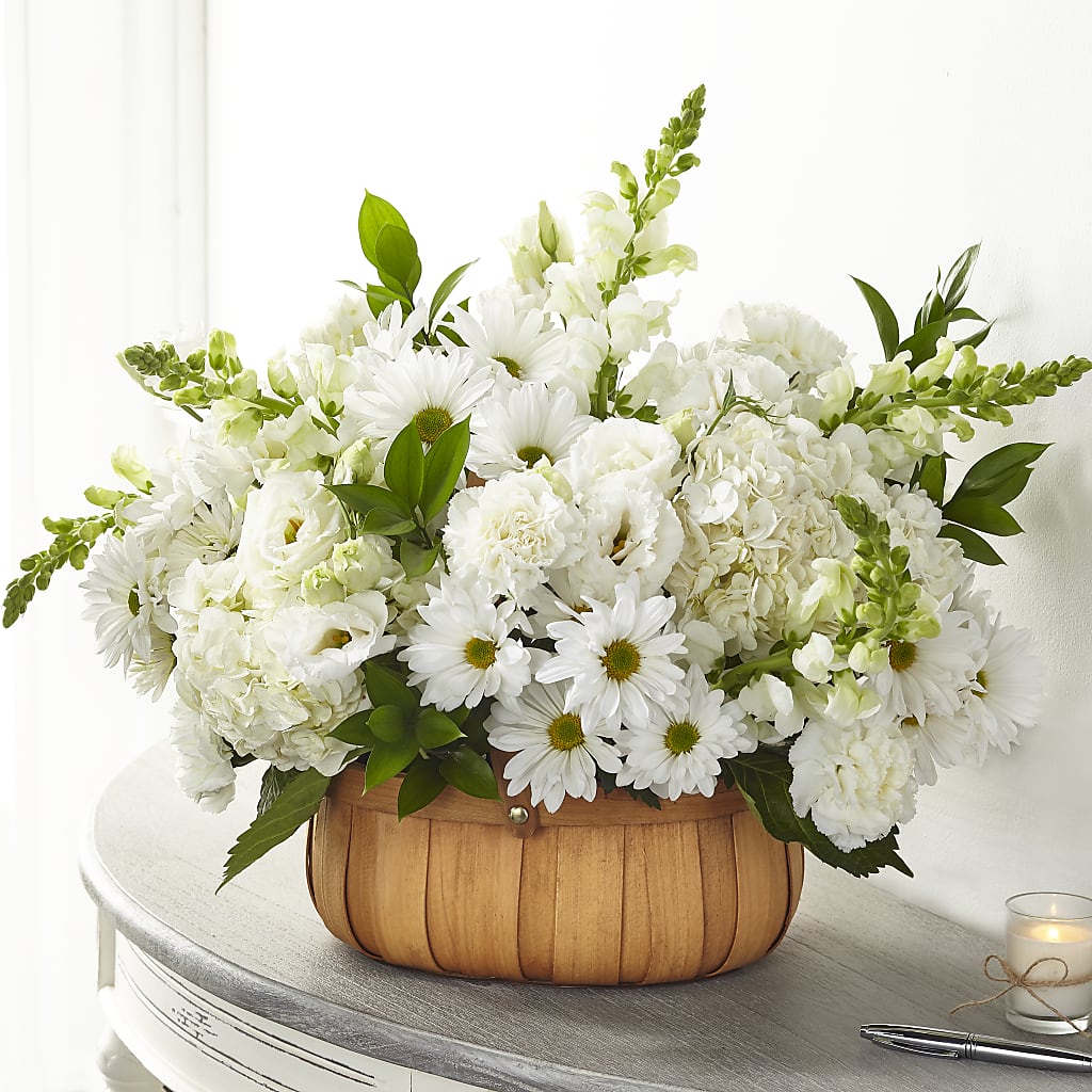 Pure Ivory Basket – Designs By Debbie, Cassville MO