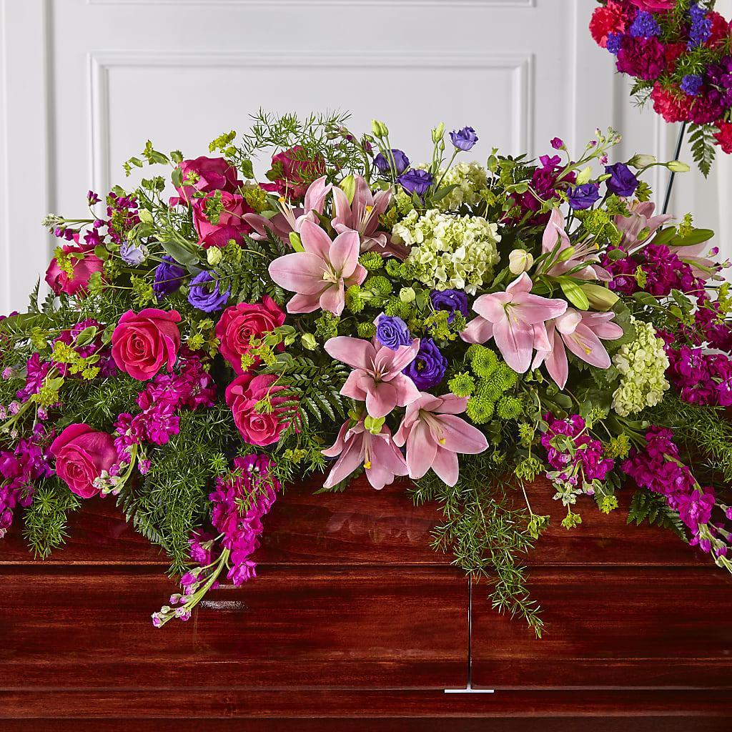 Radiant Tribute Casket Spray – Designs By Debbie, Cassville MO