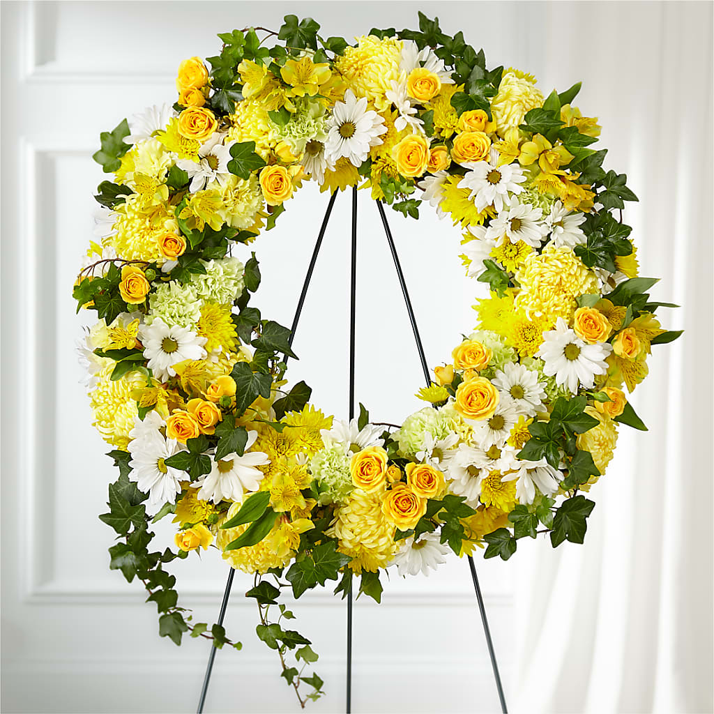 Golden Remembrance Wreath – Designs By Debbie, Cassville MO