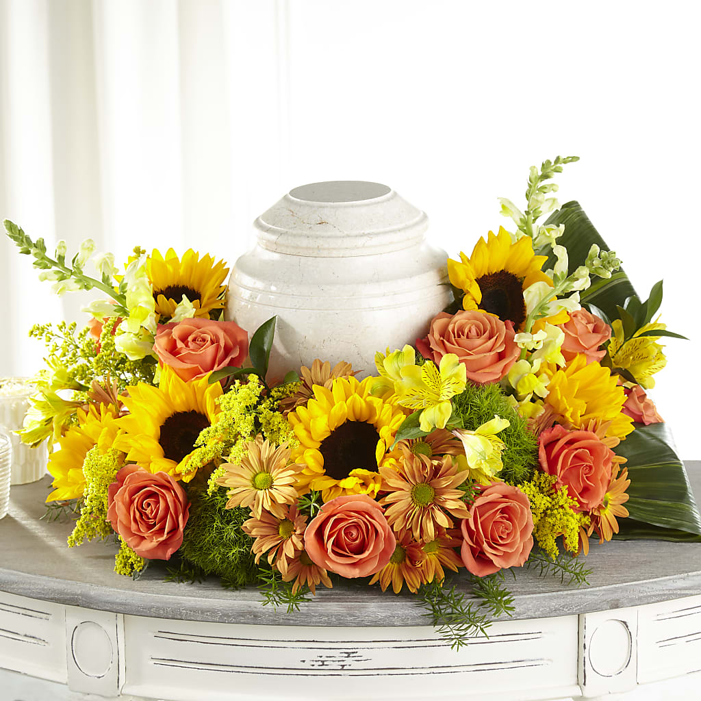 Faithful Sunflower Cremation Adornment – Designs By Debbie, Cassville MO