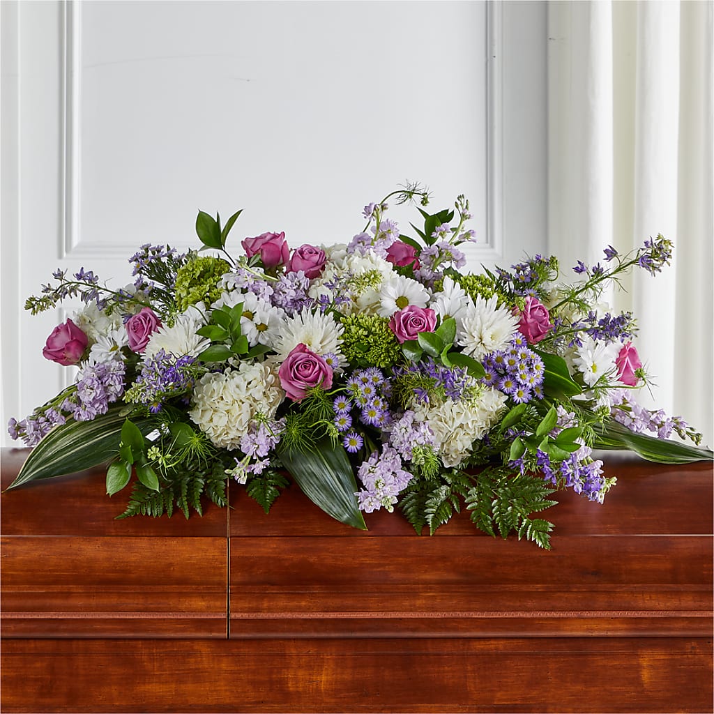 Meadows of Serenity Casket Spray – Designs By Debbie, Cassville MO