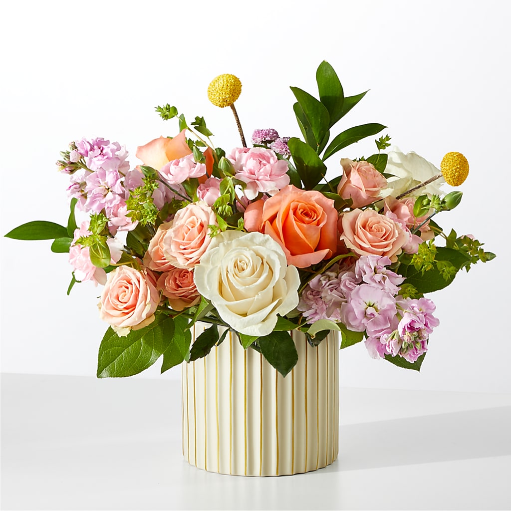 French Market Bouquet with Ivory Vase – Designs By Debbie, Cassville MO