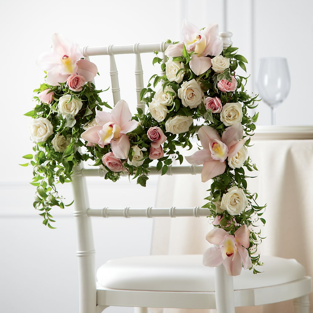 Orchid Rose Chair Décor – Designs By Debbie, Cassville MO