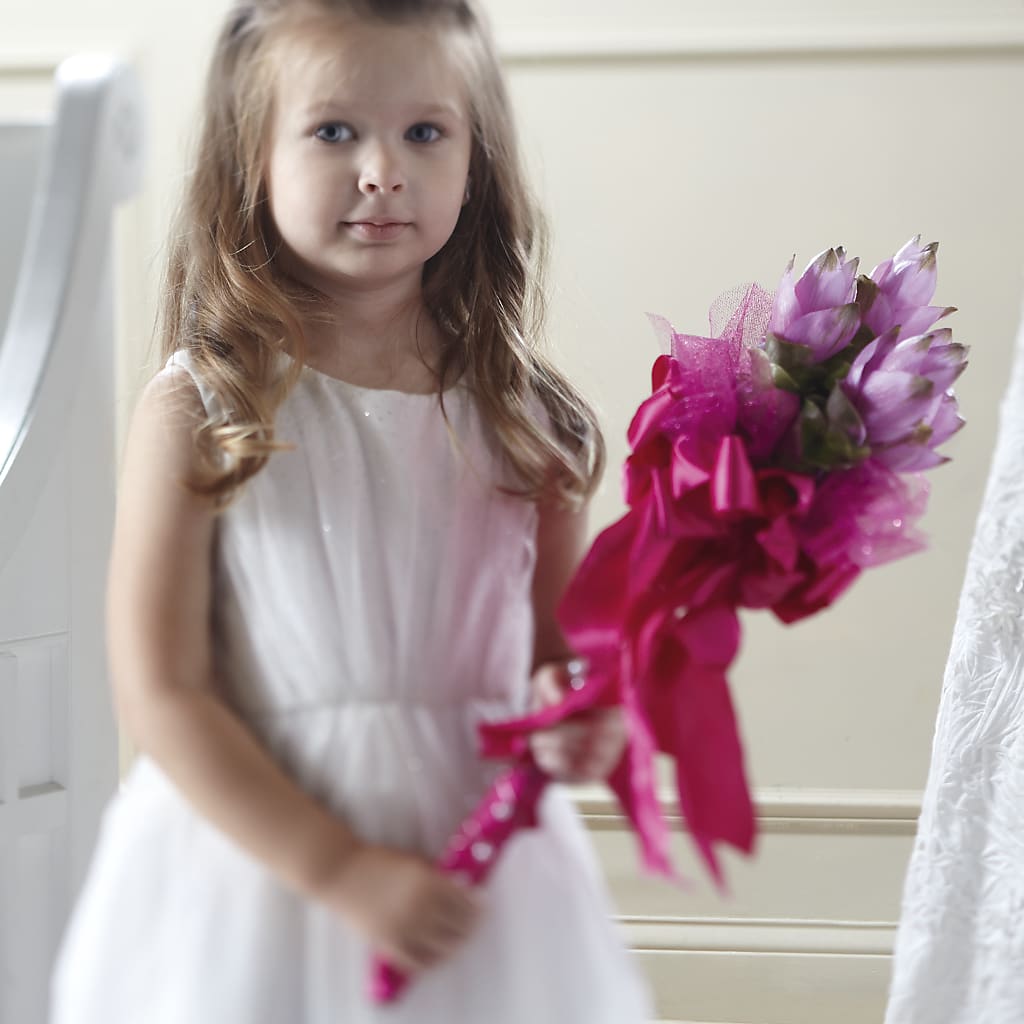 Sparkle Pink Flower Girl Bouquet – Designs By Debbie, Cassville MO