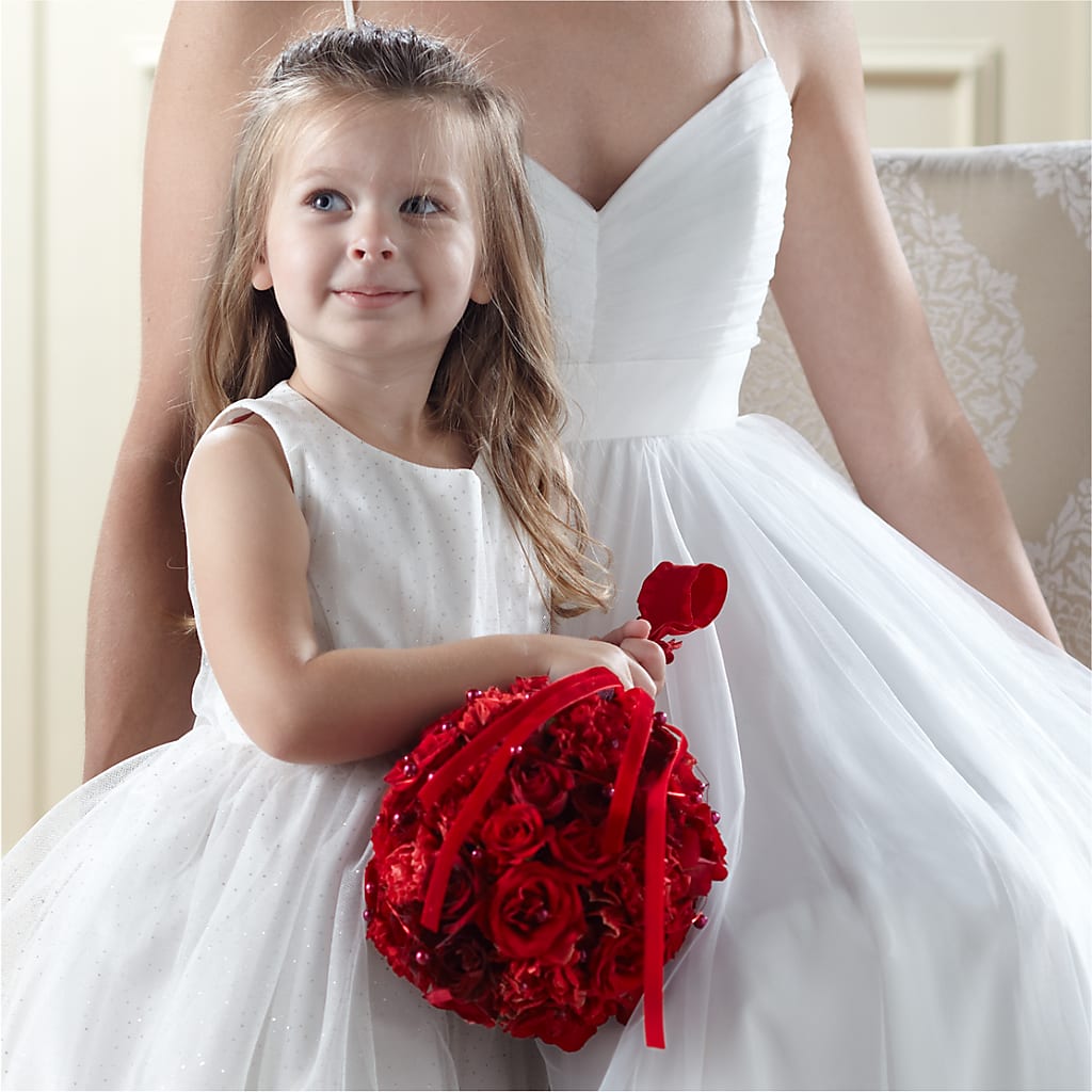 Pure at Heart Flower Girl Arrangement – Designs By Debbie, Cassville MO