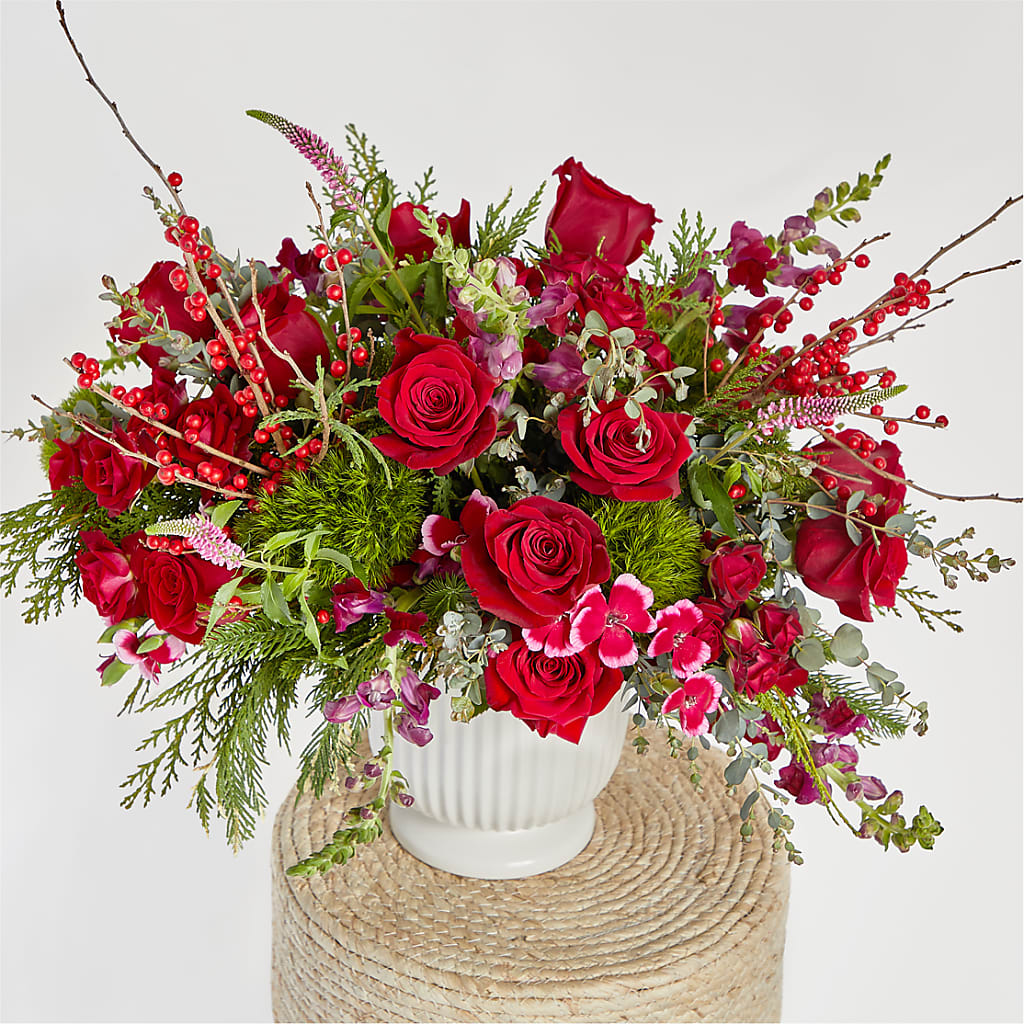 Big Red Bow Bouquet –  Designs By Debbie, Cassville MO