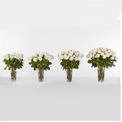 Long Stem White Rose Bouquet –  Designs By Debbie, Cassville MO