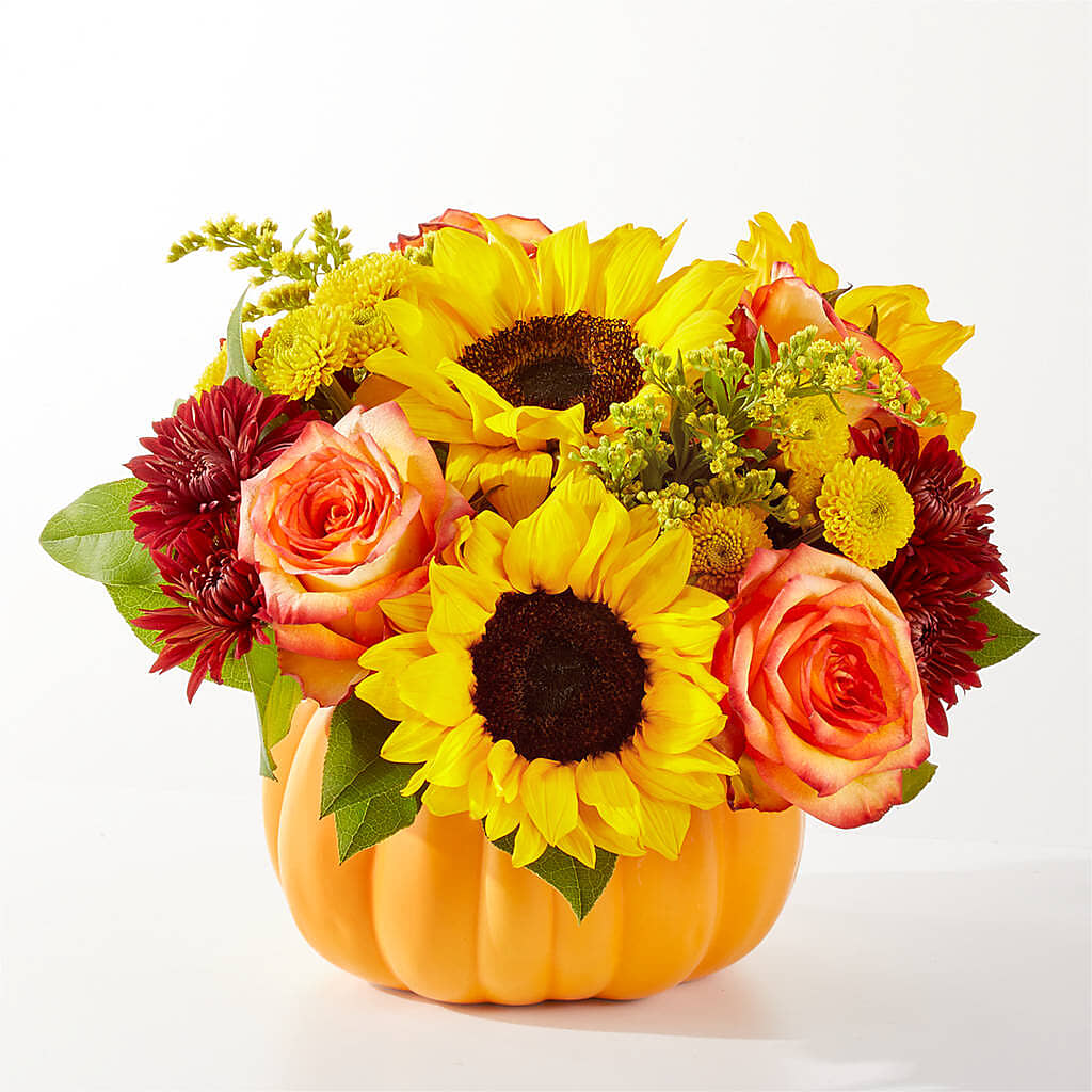 Golden Gourd Pumpkin Bouquet –  Designs By Debbie, Cassville MO