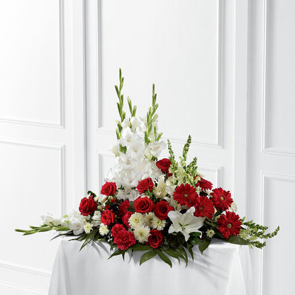 Crimson & White Arrangement –  Designs By Debbie, Cassville MO
