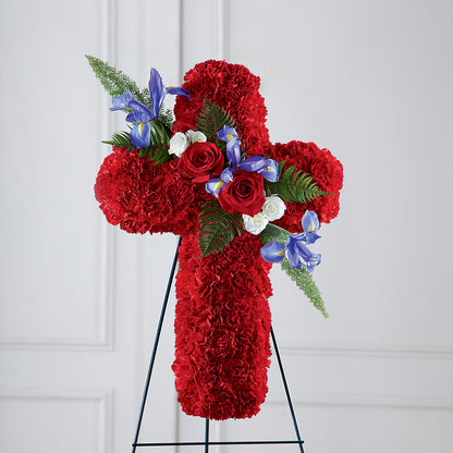 Faithful Hero Floral Cross –  Designs By Debbie, Cassville MO