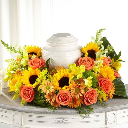 Faithful Sunflower Cremation Adornment –  Designs By Debbie, Cassville MO