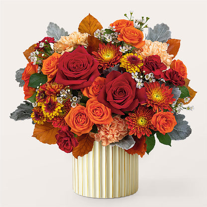 Merlot Bouquet with Ivory Vase –  Designs By Debbie, Cassville MO