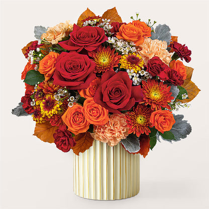 Merlot Bouquet with Ivory Vase –  Designs By Debbie, Cassville MO