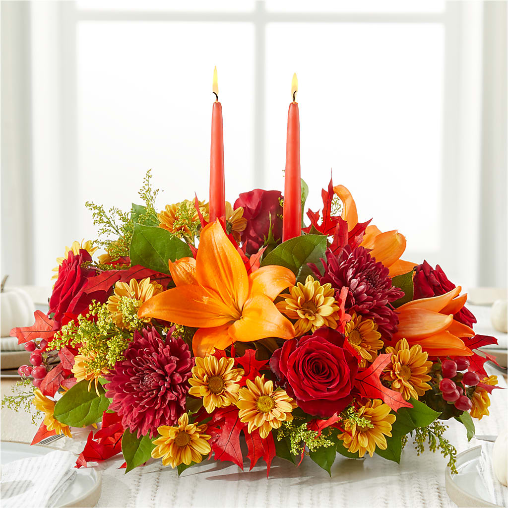 Autumn's Embrace Centerpiece –  Designs By Debbie, Cassville MO