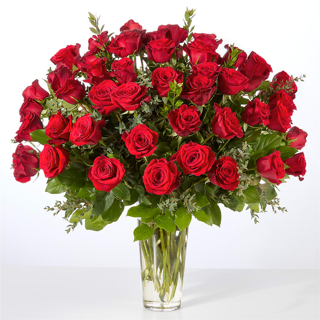 Forever Yours Fifty Stem Red Rose Bouquet –  Designs By Debbie, Cassville MO
